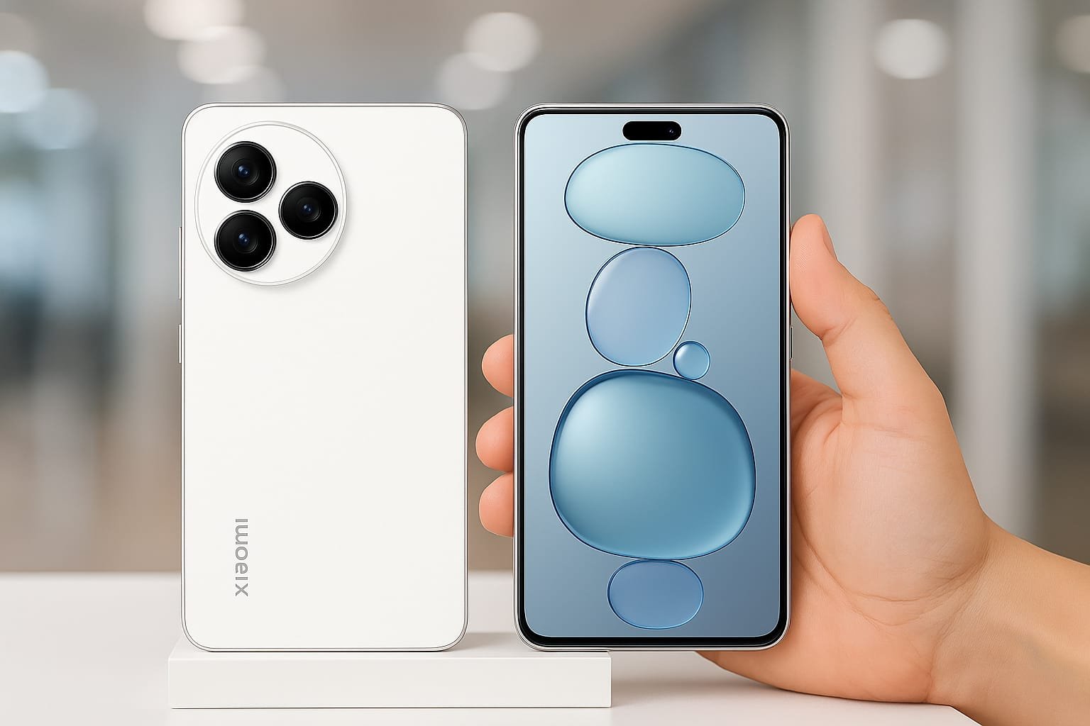 Xiaomi Civi 5 Pro Review - Xiaomi Civi 5 Pro smartphone front and back