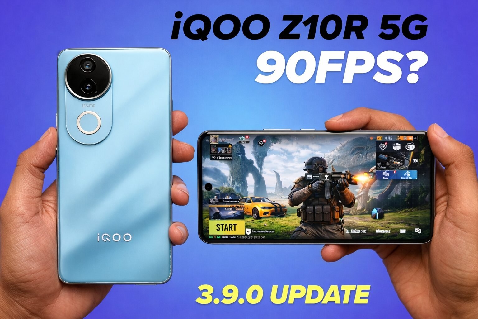 iQOO Z10R gaming performance BGMI test