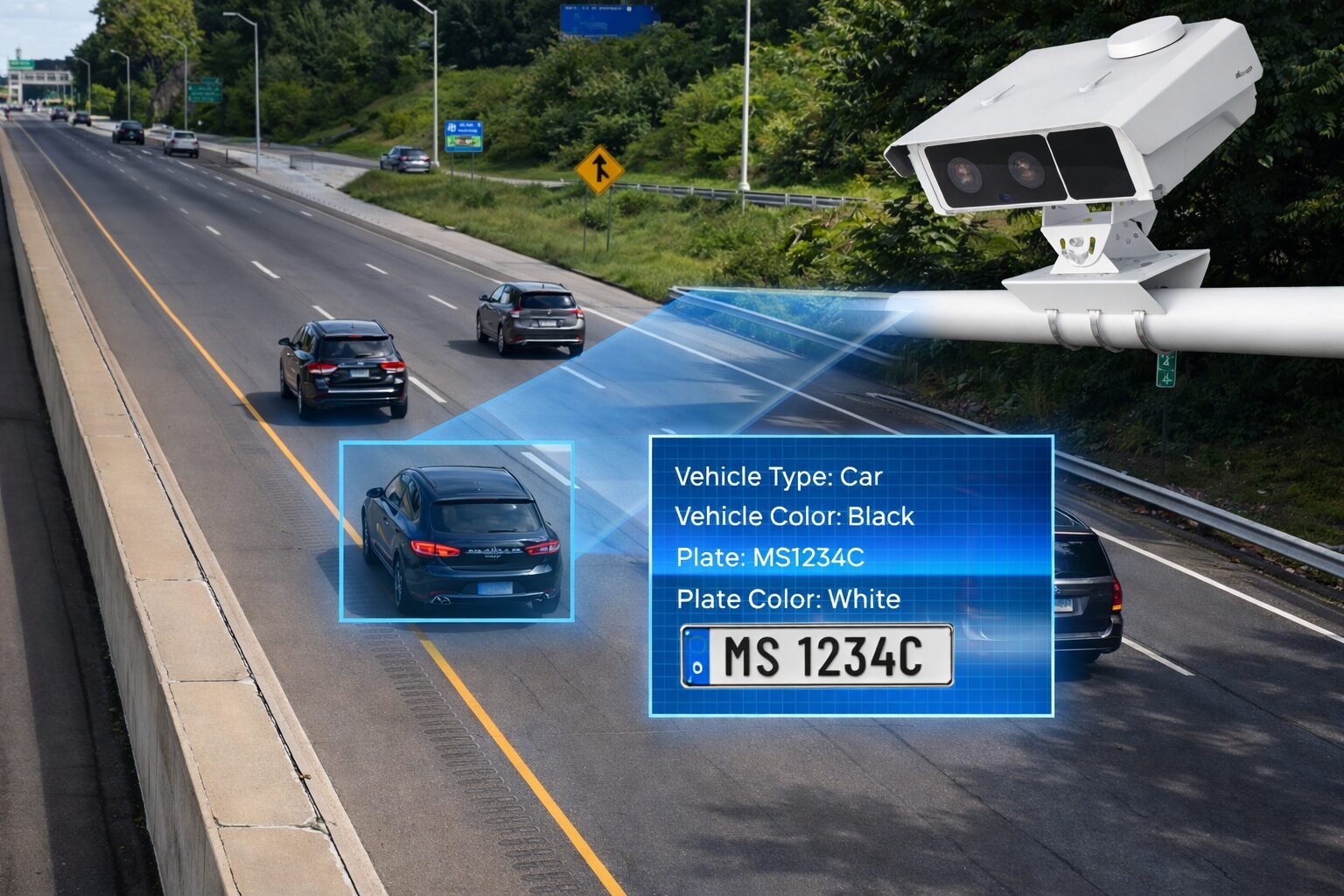 AI Traffic Camera Working in India