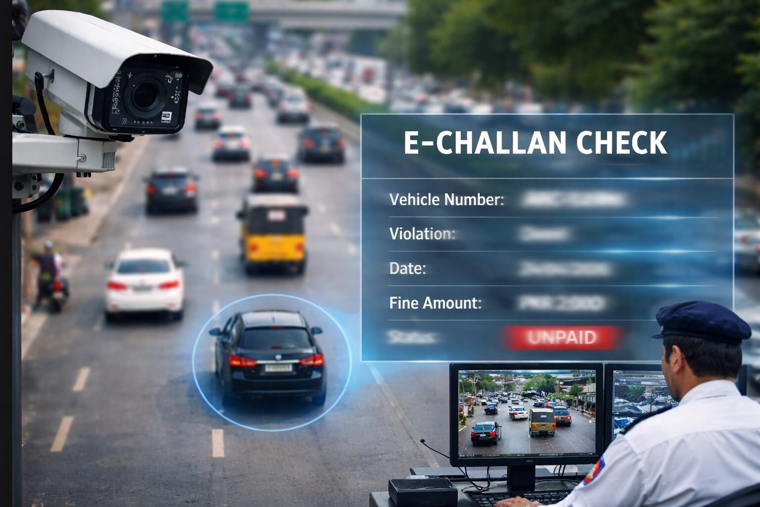 AI Traffic Challan India