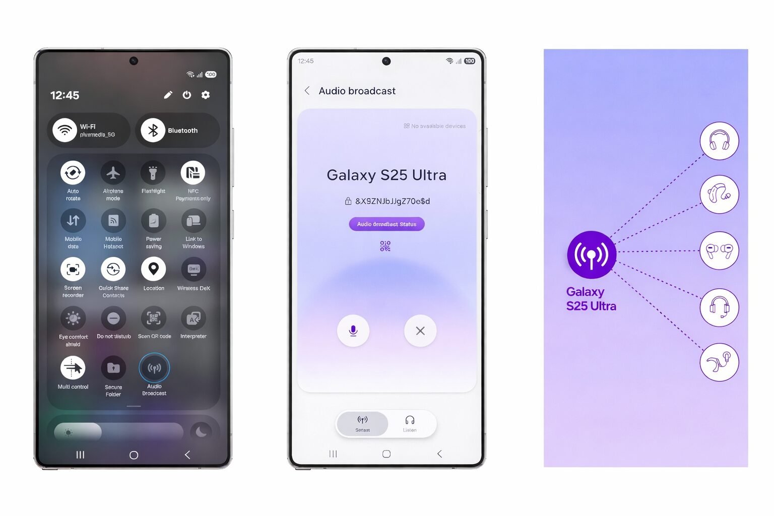 Samsung One UI 8.5 Beta 4 audio broadcast feature