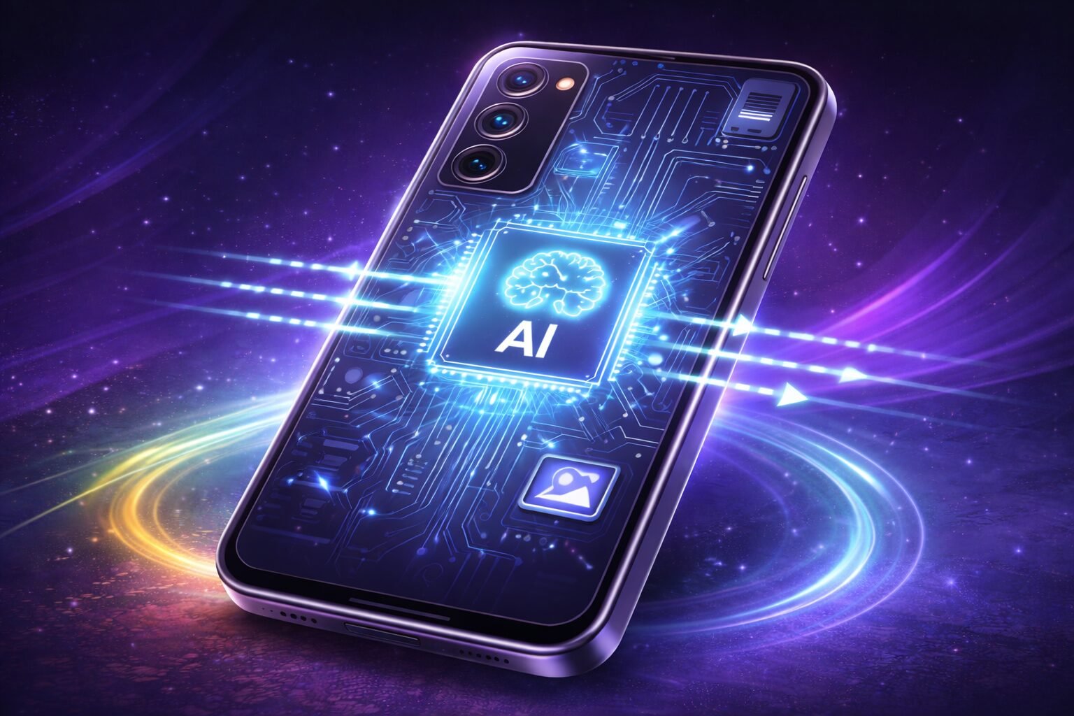 On Device AI chip processing