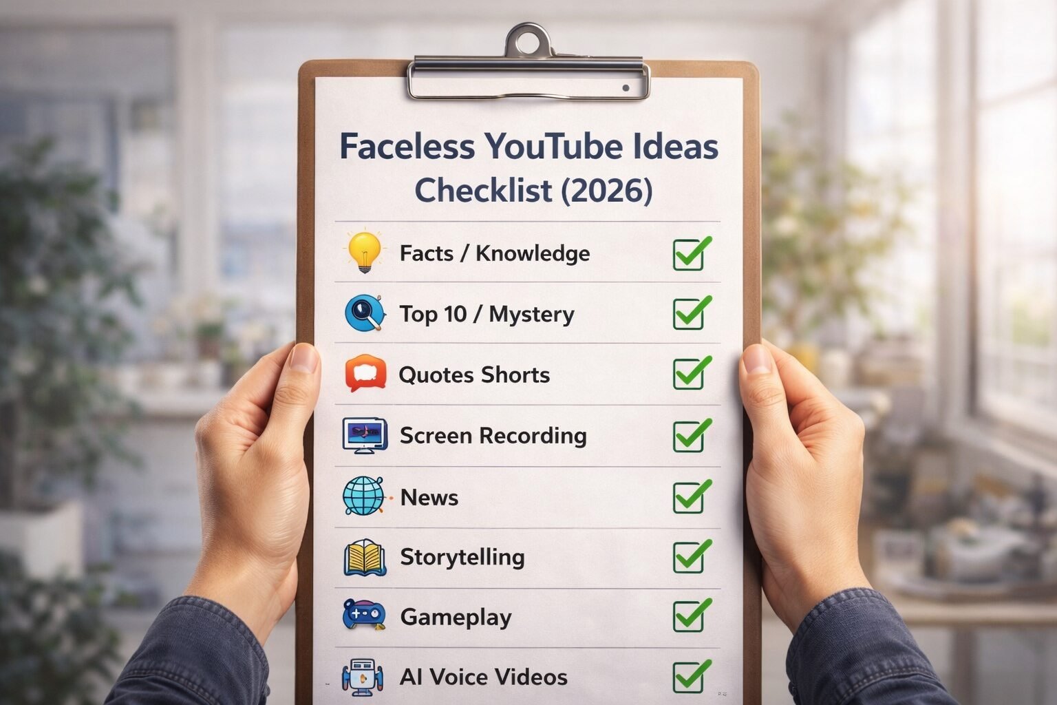 Faceless content ideas