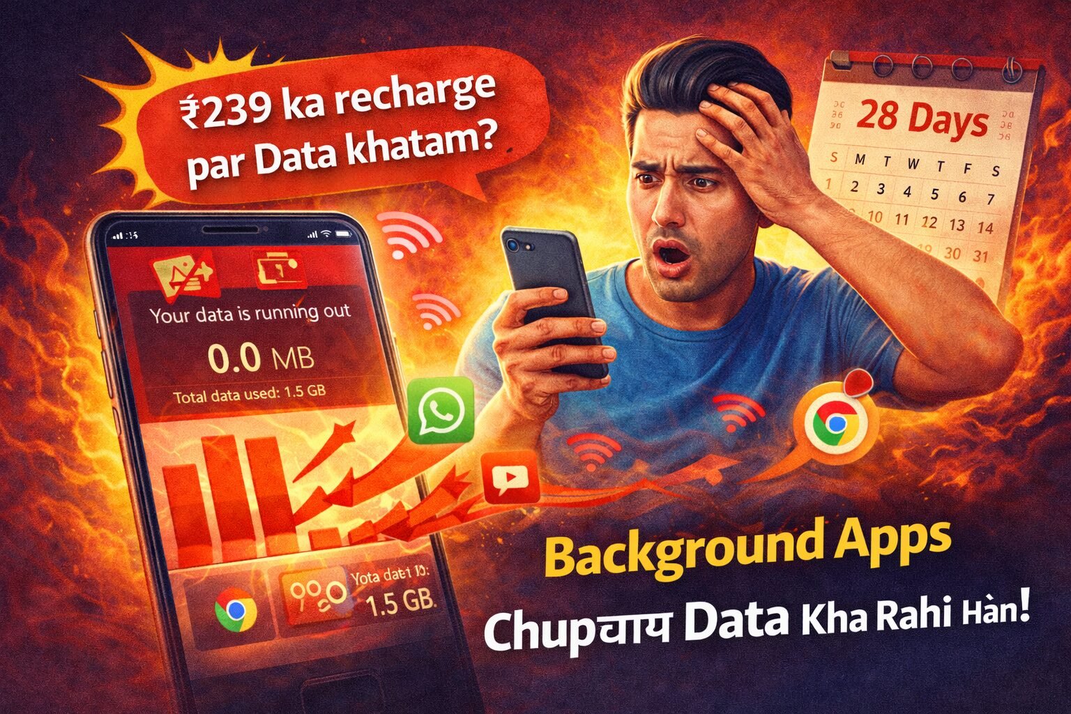 Background Data Off कैसे करें – Mobile Data तेजी से खत्म होने की असली वजह