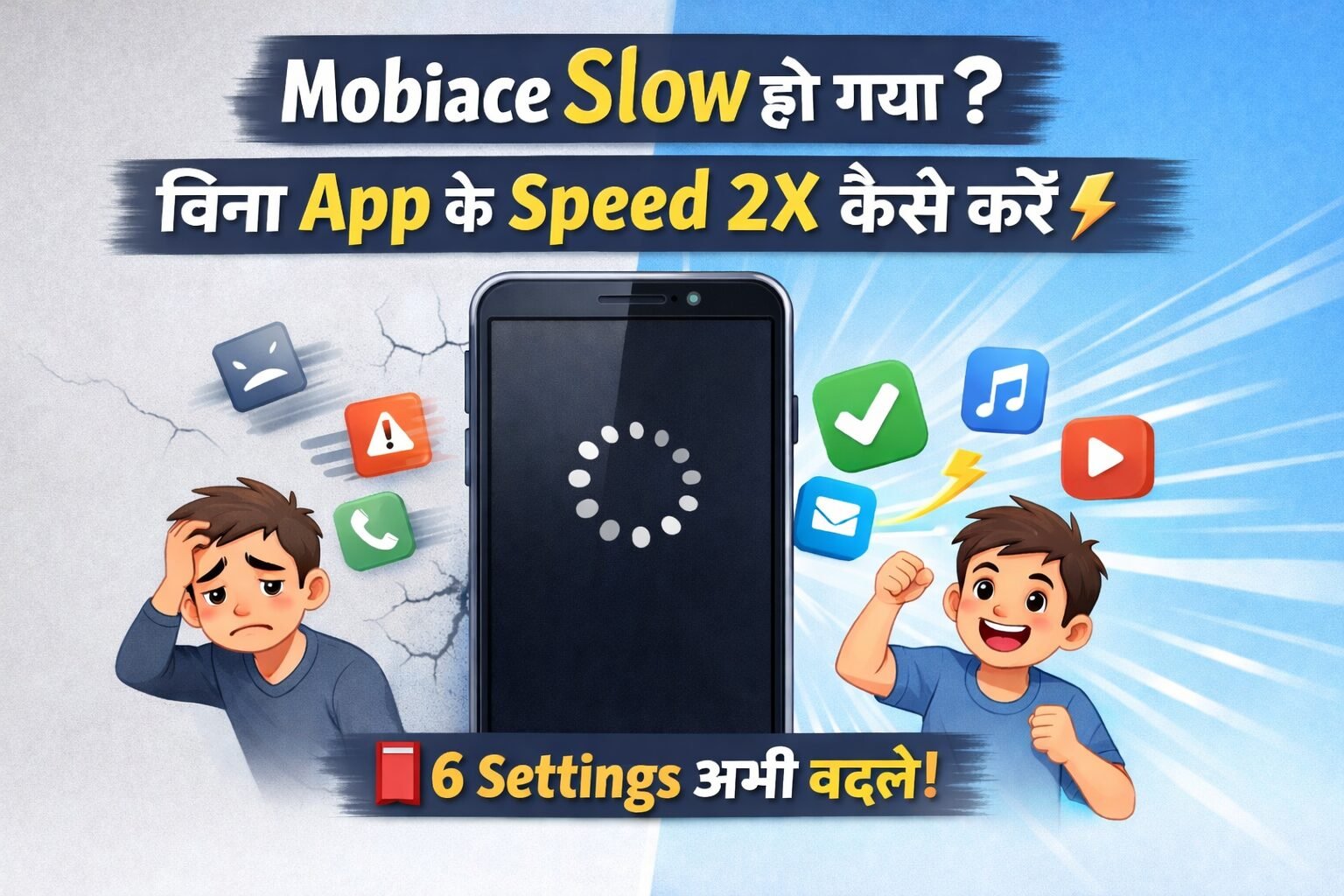 Mobile Slow Problem Fix – बिना App के Speed 2X कैसे करें