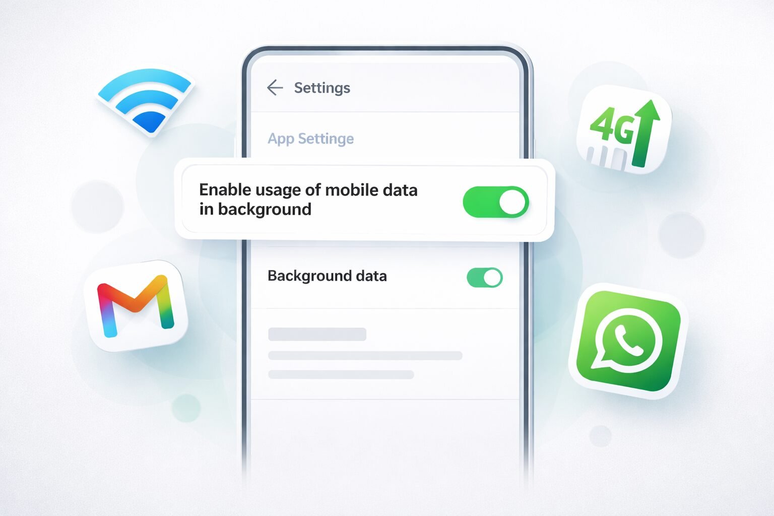 Enable Usage of Mobile Data in Background Meaning