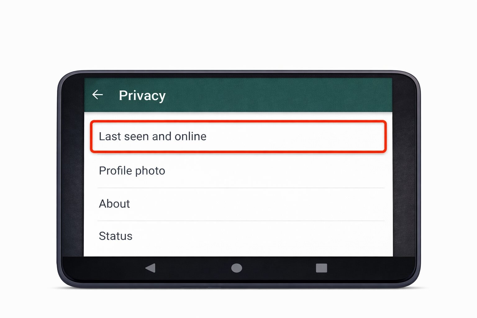 last seen and online option whatsapp