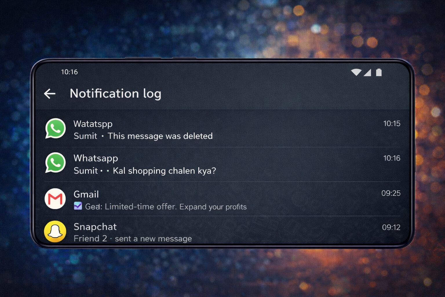 Notification Log App