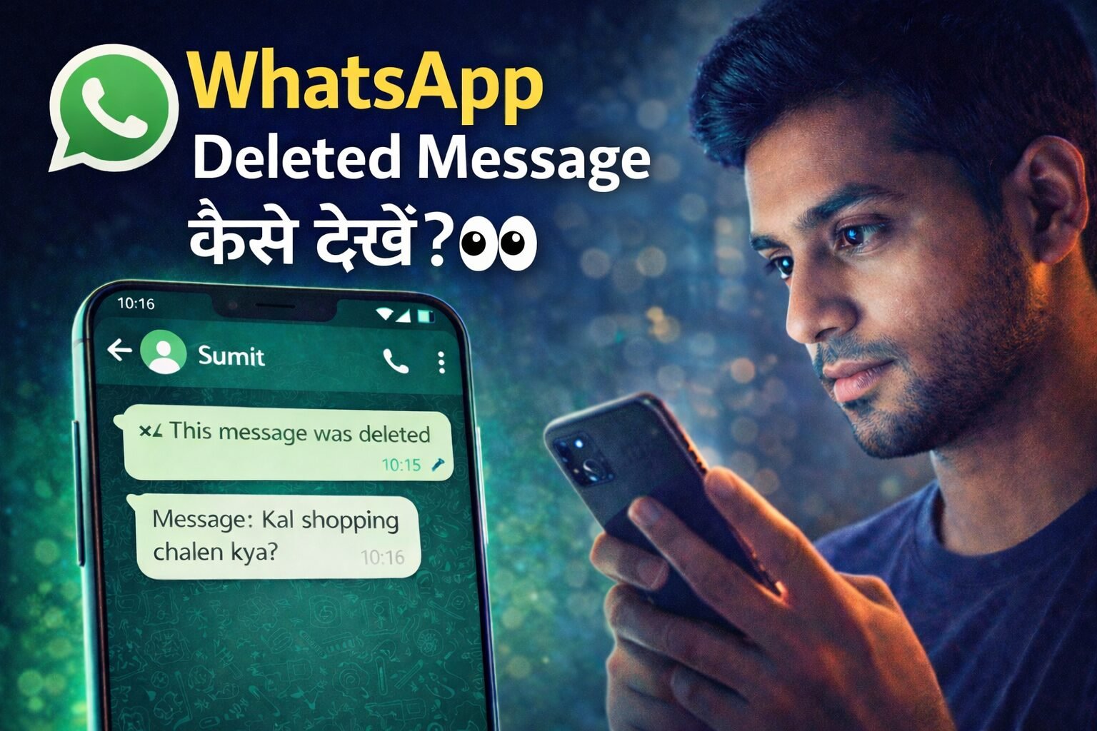 WhatsApp Delete Message Kaise Dekhe