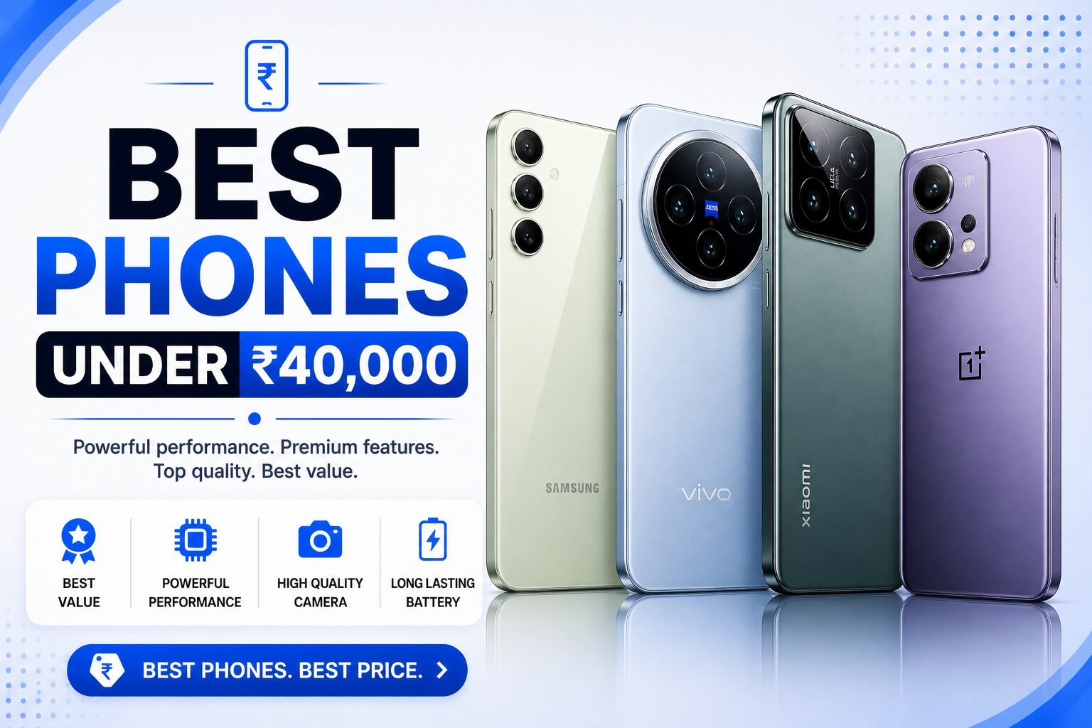 Best Phones Under ₹40,000 in India 2026