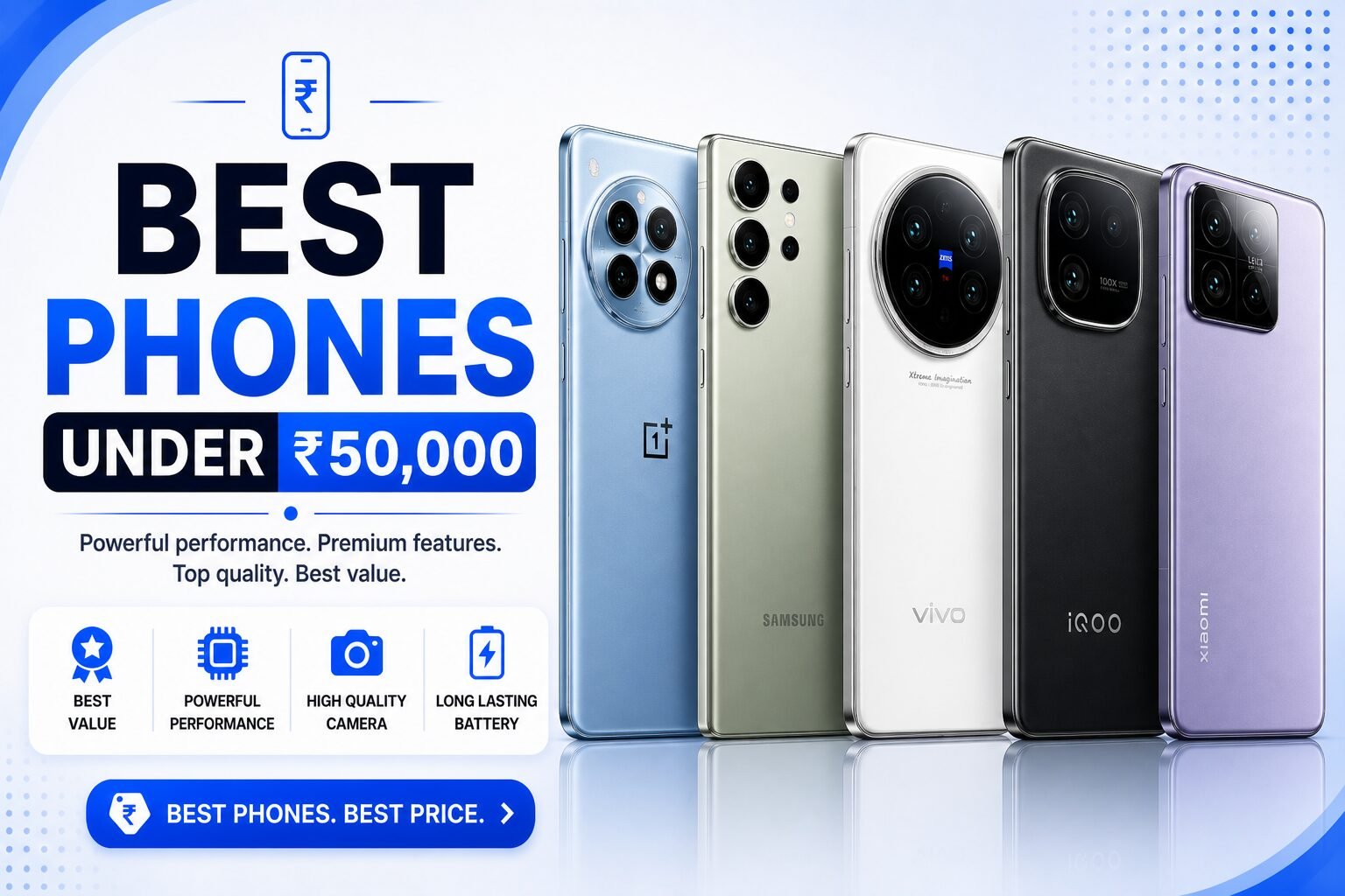 Best Phones Under ₹50,000 in India 2026