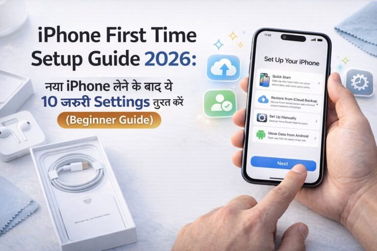 iPhone first time setup guide 2026 me naye iPhone ki zaruri settings ka complete process