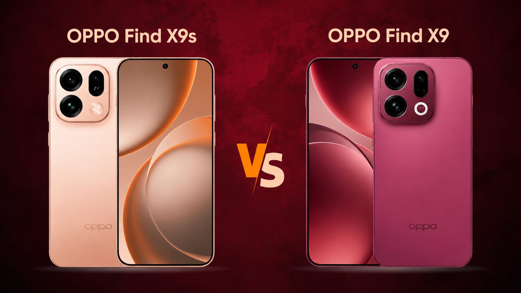 OPPO Find X9s vs Find X9 Comparison